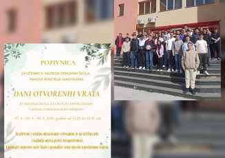 Učenici devetih razreda posjetili JU Srednja škola za okoliš i drvni dizajn Sarajevo