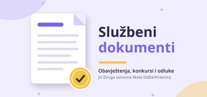 Službeni dokumenti – obavještenja, konkursi i odluke